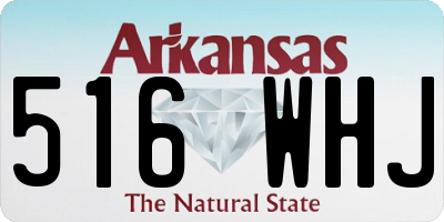 AR license plate 516WHJ