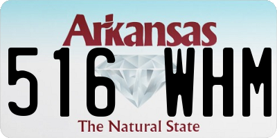 AR license plate 516WHM