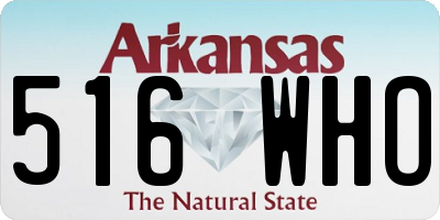 AR license plate 516WHO
