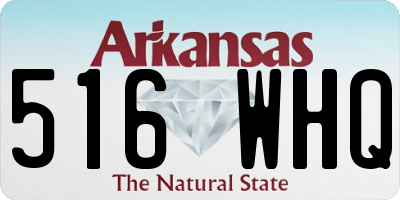 AR license plate 516WHQ