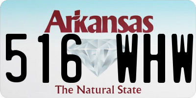 AR license plate 516WHW