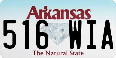 AR license plate 516WIA