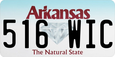 AR license plate 516WIC