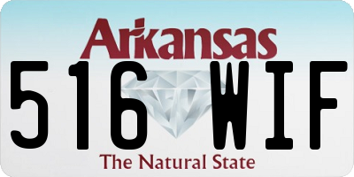 AR license plate 516WIF