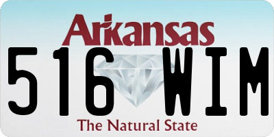 AR license plate 516WIM
