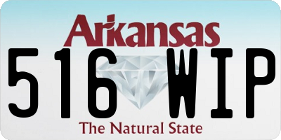 AR license plate 516WIP