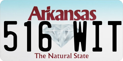AR license plate 516WIT