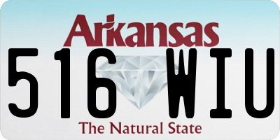 AR license plate 516WIU
