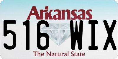 AR license plate 516WIX