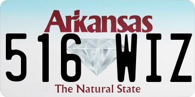 AR license plate 516WIZ