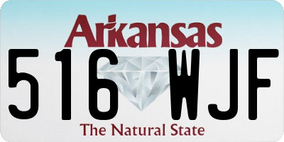 AR license plate 516WJF
