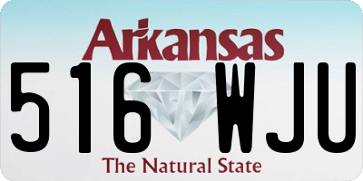 AR license plate 516WJU