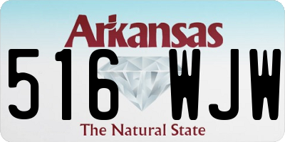 AR license plate 516WJW