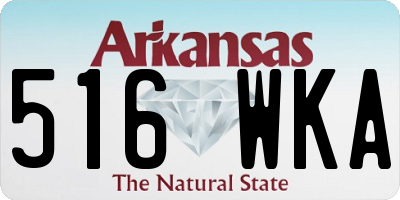 AR license plate 516WKA