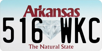 AR license plate 516WKC