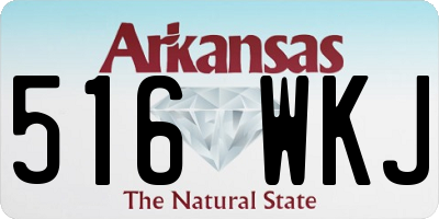 AR license plate 516WKJ