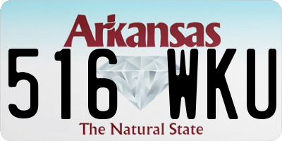 AR license plate 516WKU