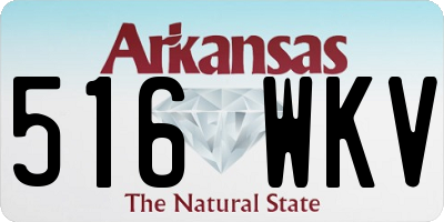 AR license plate 516WKV