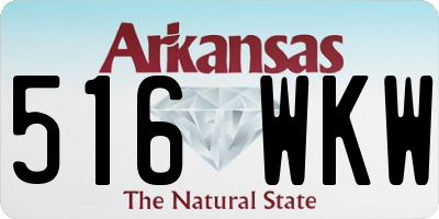 AR license plate 516WKW
