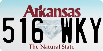 AR license plate 516WKY