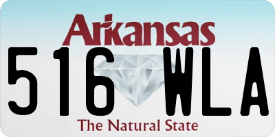 AR license plate 516WLA