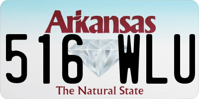 AR license plate 516WLU