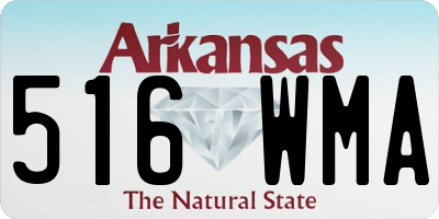 AR license plate 516WMA