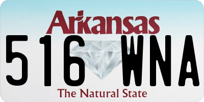 AR license plate 516WNA