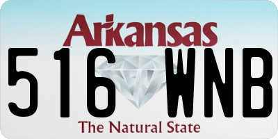 AR license plate 516WNB