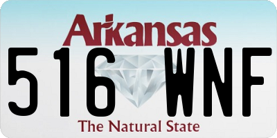 AR license plate 516WNF