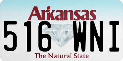 AR license plate 516WNI