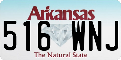 AR license plate 516WNJ