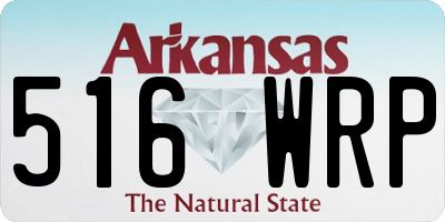 AR license plate 516WRP