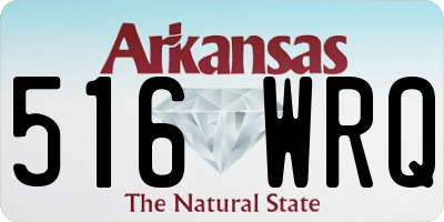 AR license plate 516WRQ