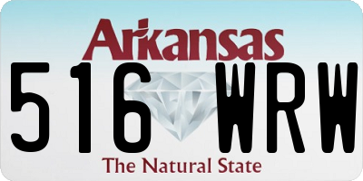 AR license plate 516WRW
