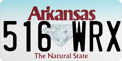 AR license plate 516WRX
