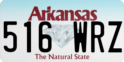 AR license plate 516WRZ