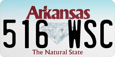 AR license plate 516WSC