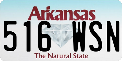 AR license plate 516WSN