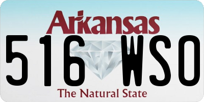 AR license plate 516WSO