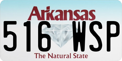 AR license plate 516WSP