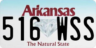 AR license plate 516WSS