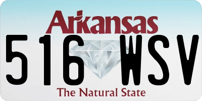 AR license plate 516WSV