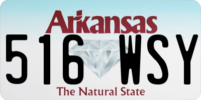 AR license plate 516WSY