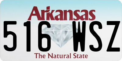 AR license plate 516WSZ