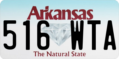 AR license plate 516WTA
