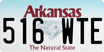 AR license plate 516WTE