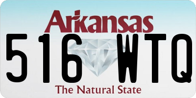 AR license plate 516WTQ