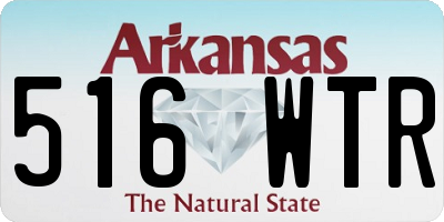 AR license plate 516WTR