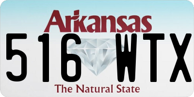 AR license plate 516WTX
